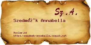 Szedmák Annabella névjegykártya